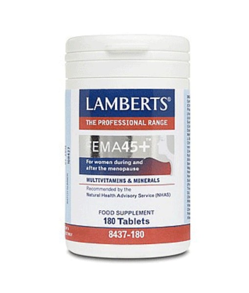 Lamberts Fema 45+ Πολυβιταμίνες για Γυναίκες μετά την Εμμηνόπαυση 180 Ταμπλέτες